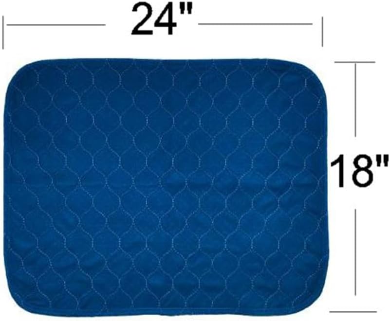 2Pack Washable Pee Pads for Dogs 18”x24”, Quick Dry Puppy Pads, Waterproof, Non Slip, Premium Reusable Dog Training Pads