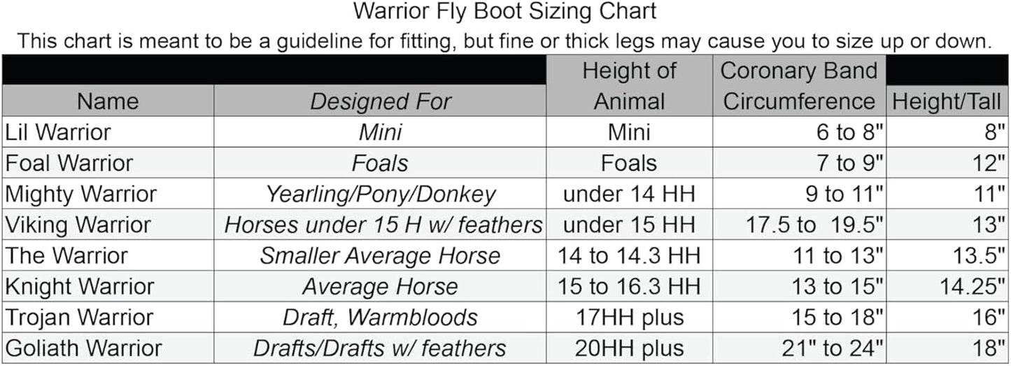 Warrior Fly Boots for Donkeys, Ponys, or Yearlings - Breathable Mesh Horse Boots for Fly Protection & Leg Comfort - Set of 4 (Mighty Warrior, Neon Orange)