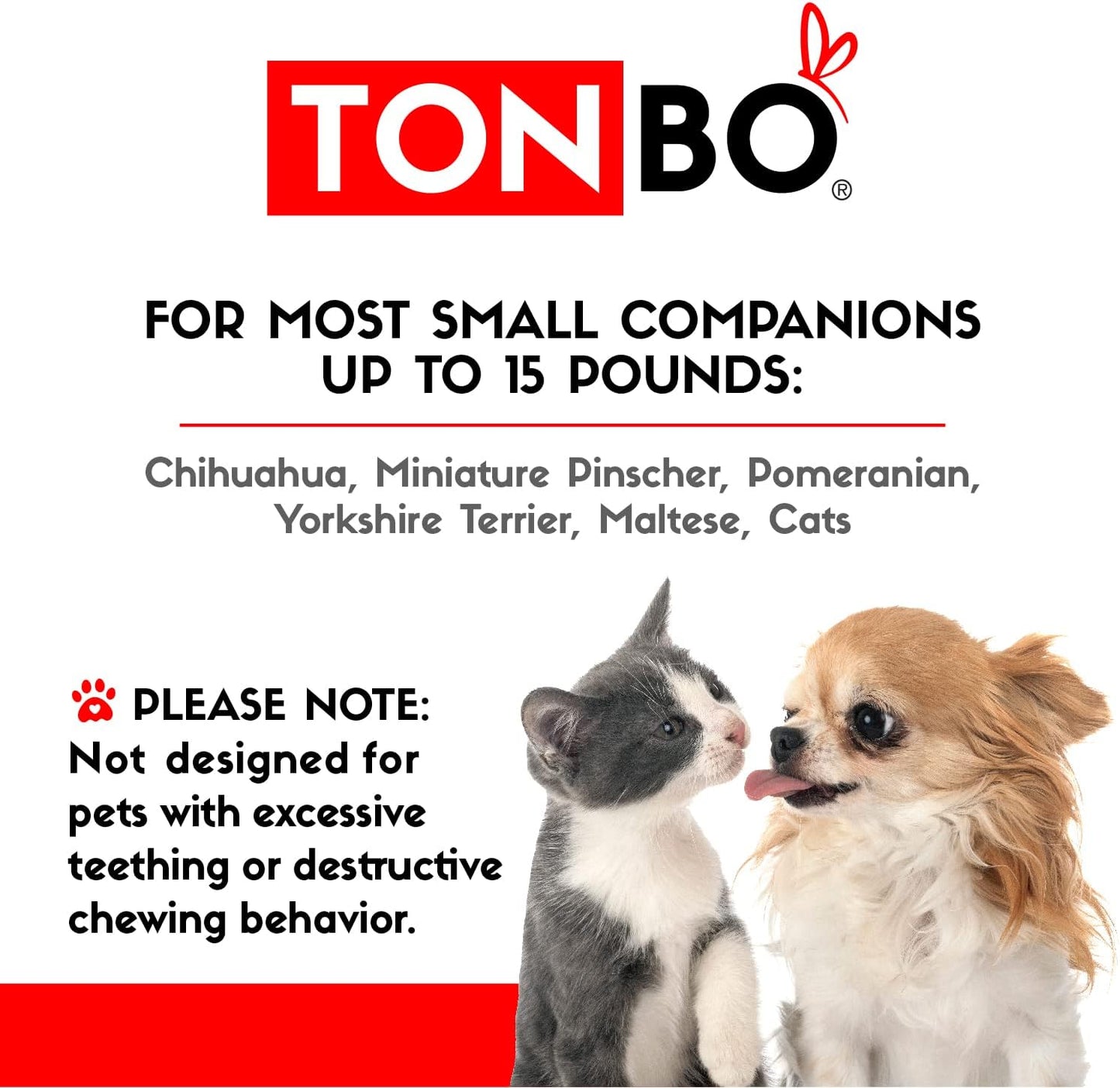 TONBO Soft Plush Small Cute and Cozy Food Dog Cat Bed, Washer and Dryer Friendly (Strawberry)