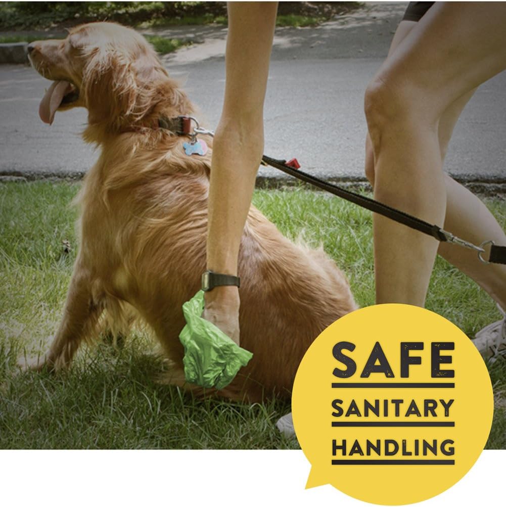 Dog Waste Poop Bags, Dog Bags for Poop, Refill Rolls (60 Rolls / 900 Count, Unscented), Includes Dispenser