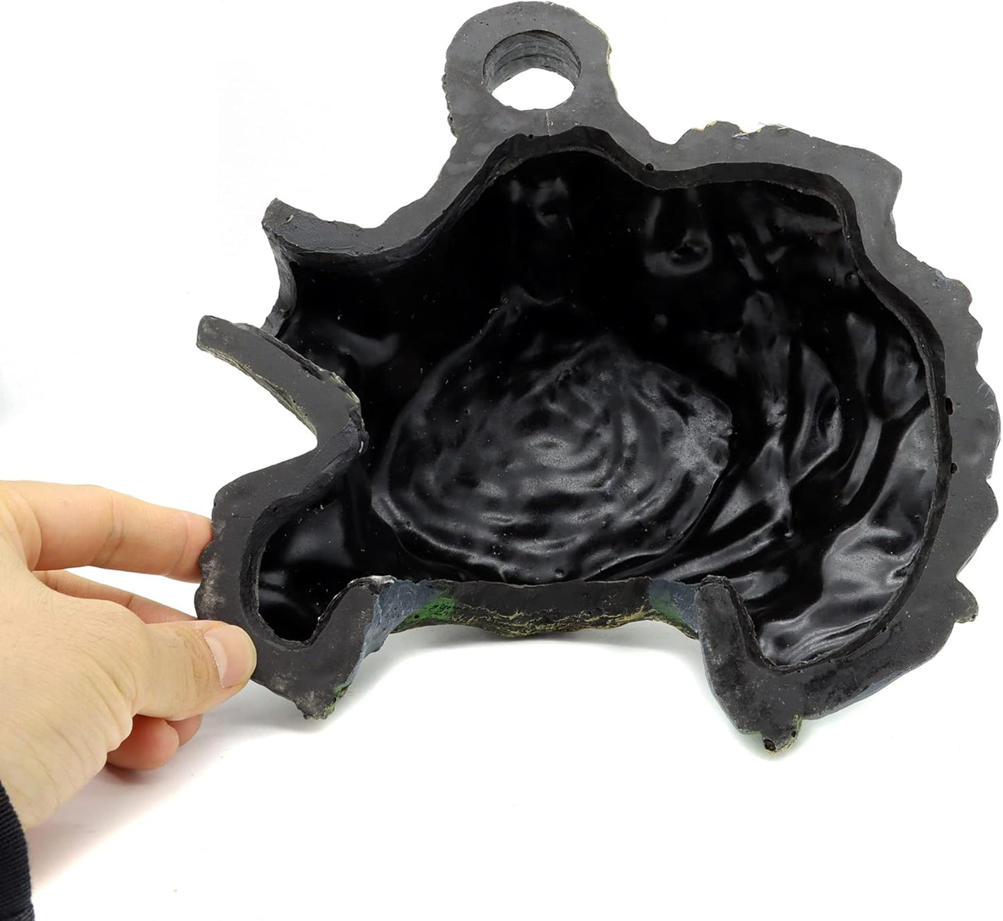 JIHAQUA Resin Large Turtle Tank Accessories Reptile Hideouts Cave Habitat Decor for Gecko Leopard Lizards Toad