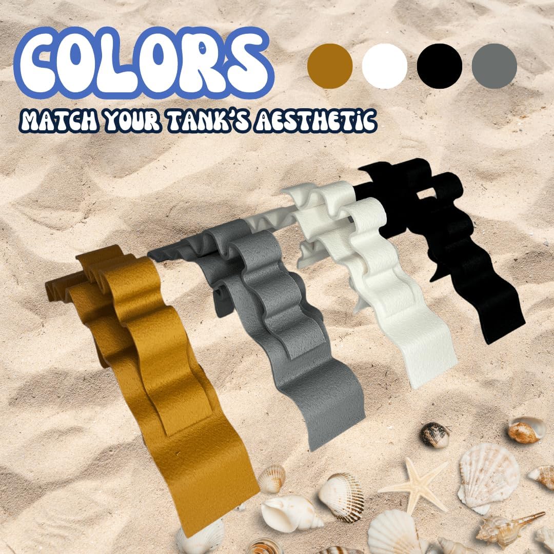 REEFSHAPE Aquarium or Terrarium Substrate Cliffs Combo Pack | Separate Substrate Layers in Aquariums or Terrariums to Create Cliffs & Depth | Made in USA (Cliff Combo, Gray)