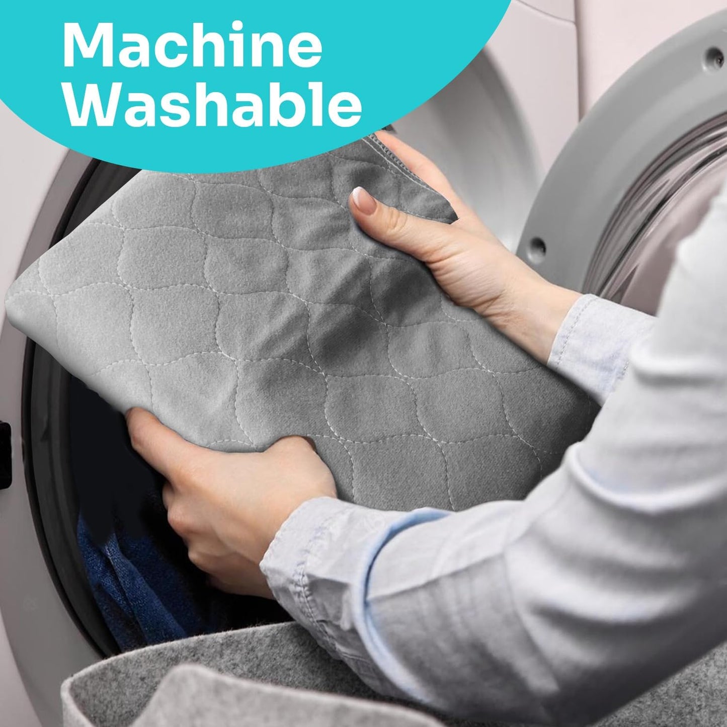 Conkote 2 Pack Washable Dog Pads 30" x 32", Reusable Pee Pads Waterproof Pet Puppy Playpen Pads Dog Mats with Non-Slip Bottom for Pet Training, Incontinence, Whelping, Playpen, Potty