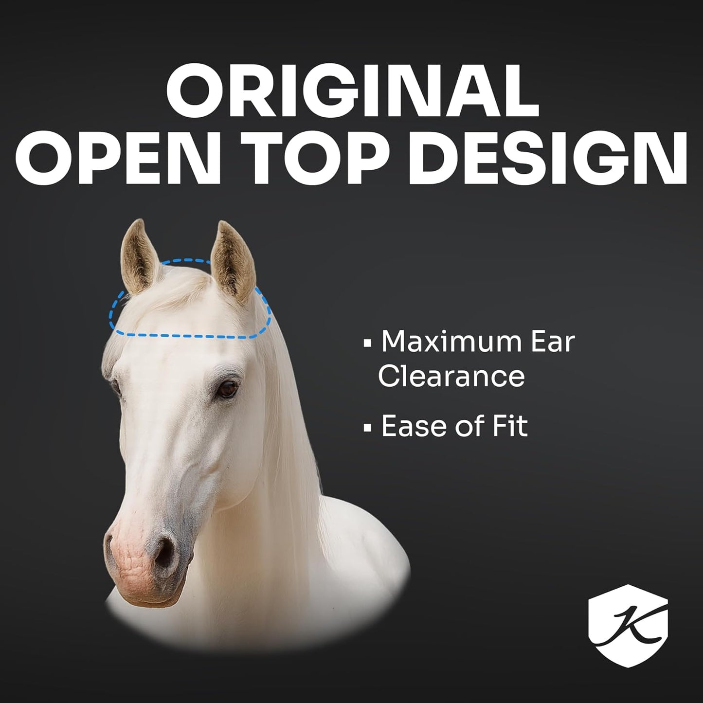 Kensington Fly Mask Web Trim Protects Horses Face and Eyes from Bites and Sun Rays While Allowing Full Visibility Ears and Forelock Able to Come Through The Mask, Small, Imperial Jade