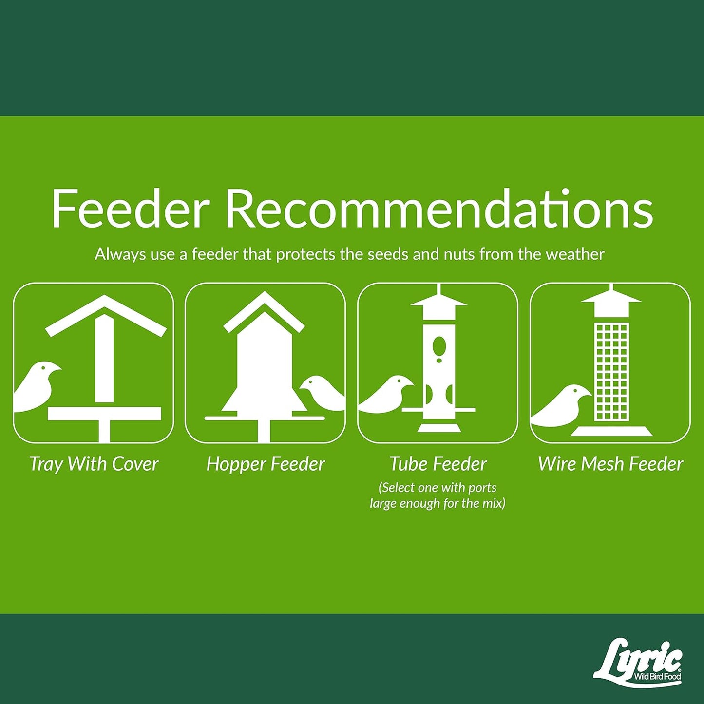 Lyric Woodpecker Wild Bird Seed, No Waste Bird Seed with Nuts, Dried Fruit & Shelled Seeds - 5 lb. Bag