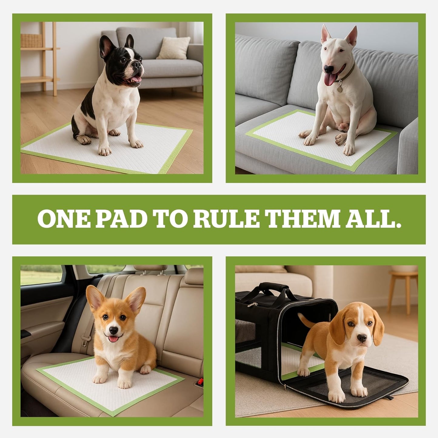 Pogi’s Potty Pads with Sticky Tabs – XL, Super Absorbent, Odor Blocking, 40-Count (24x35in)