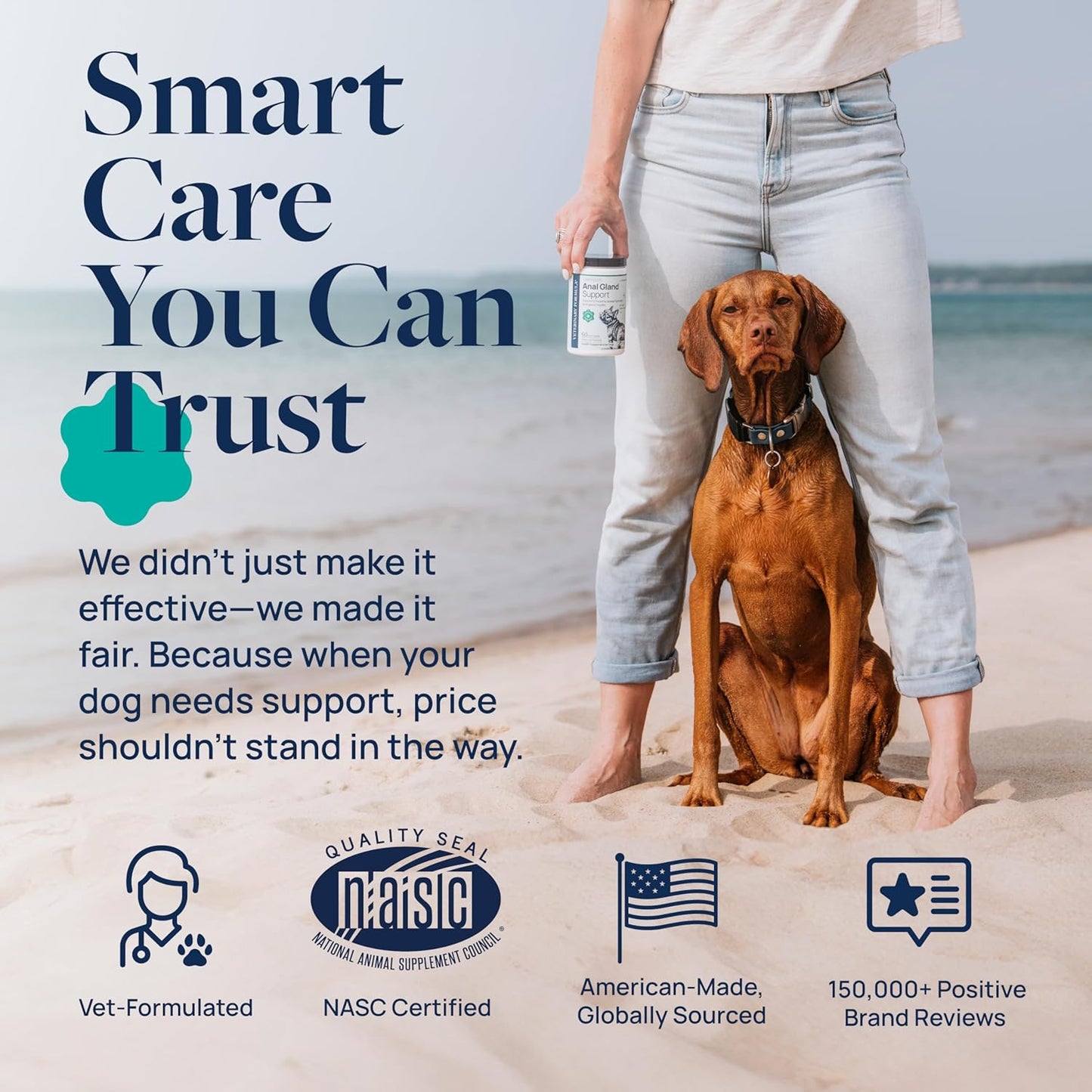 Veterinary Formula Anal Gland Support for Dogs – Vet-Formulated No Scoot Chews with Pumpkin, Ginger, Agave Inulin & Probiotics – Supports Scooting, Stool Quality & Digestive Health, 60 Soft Chews