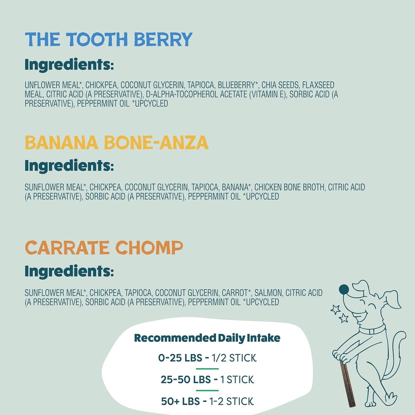 Shameless Pets Dental Treats for Dogs, Variety (3-Pack) - Healthy Sticks for Teeth Cleaning & Fresh Breath - Dog Bones Dental Chews Free from Grain, Corn & Soy