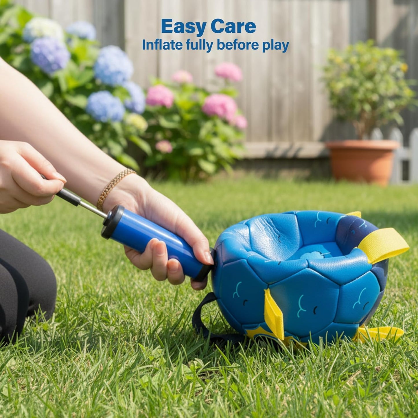 Race&Herd 6" Jolly Soccer Ball for Dogs - Tough Durable Dog Ball Toy with Straps, Pet Bouncy Herding Balls for Dogs, Floating Dog Balls with Tags for Water Fetch (BaaBaaBall, Alien Sheep)