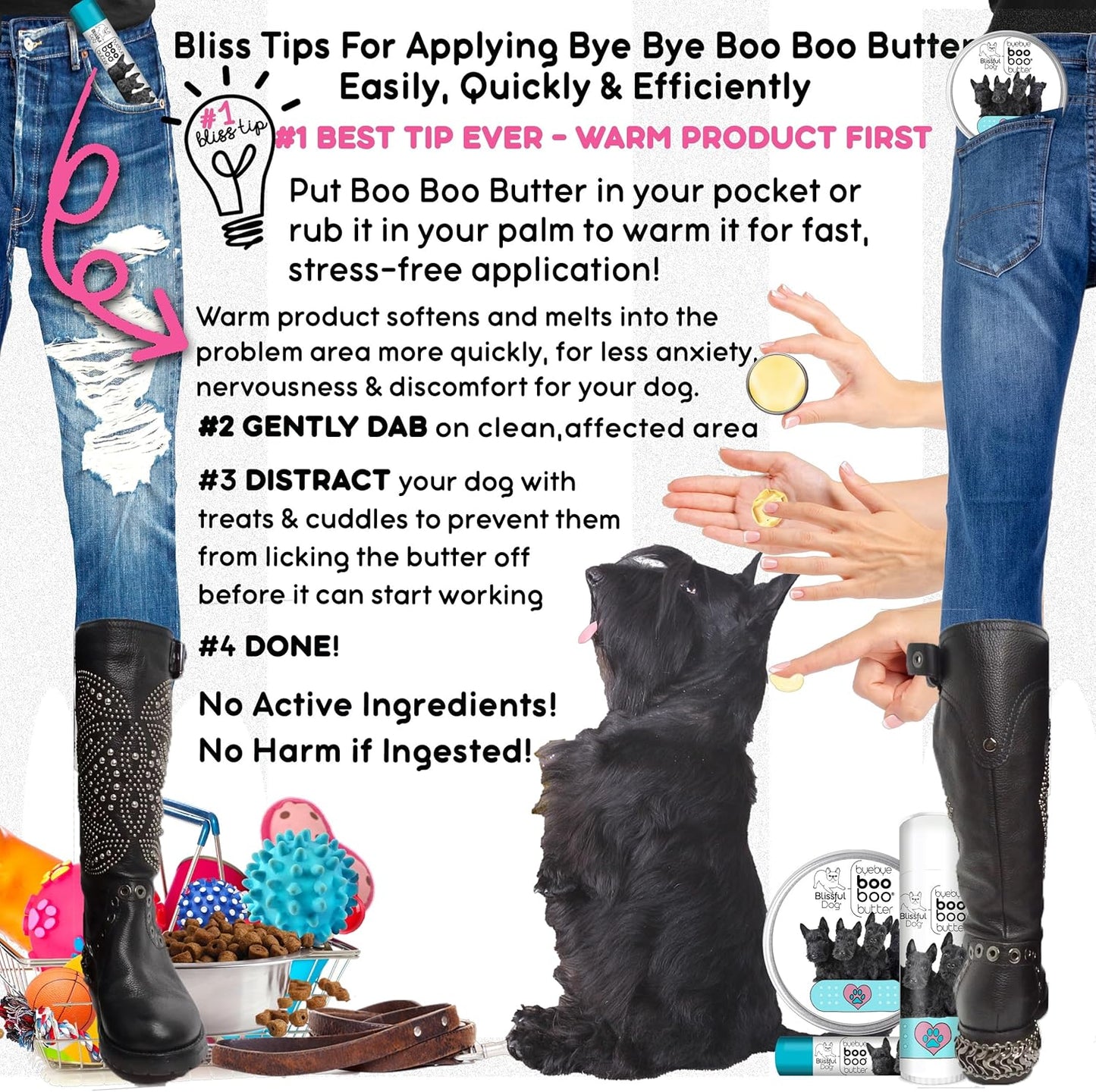 The Blissful Dog Scottish Terrier Boo Boo Butter, 4 Ounce