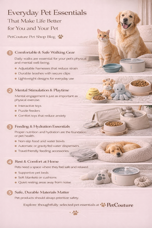 Everyday Pet Essentials That Make Life Better for You and Your Pet