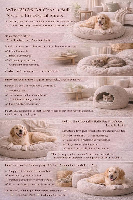 Why 2026 Pet Care Is Built Around Emotional Safety In the past, pet care focused on activity.
