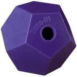 Dover Saddlery Flat Fill Nose-It Treat Ball for Horses, Dogs and More - Purple