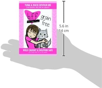 Weruva B.F.F. OMG - Best Feline Friend Oh My Gravy!, Tuna & Duck Devour Me with Tuna & Duck in Gravy Cat Food, 3oz Pouch (Pack of 12)