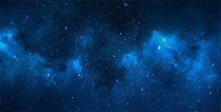 60X24IN Starry Aquarium Background, Art Starry Fish Tank Decorations Background, with 8 EVA Double-Sided Tape