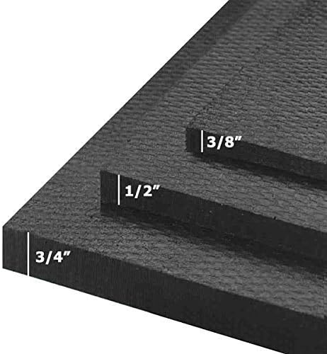 American Floor Mats - Heavy Duty Stall Tiles - Stable/Horse Tiles - Thick, Durable Rubber Flooring Solid Black 12' x 20' Set 3/4" Thick (60 Tiles Total)