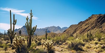 Reptile Habitat Background, Retro Desert Oasis Cactus Terrarium Background 36X24 in Background with 8 EVA Double-Sided Tape