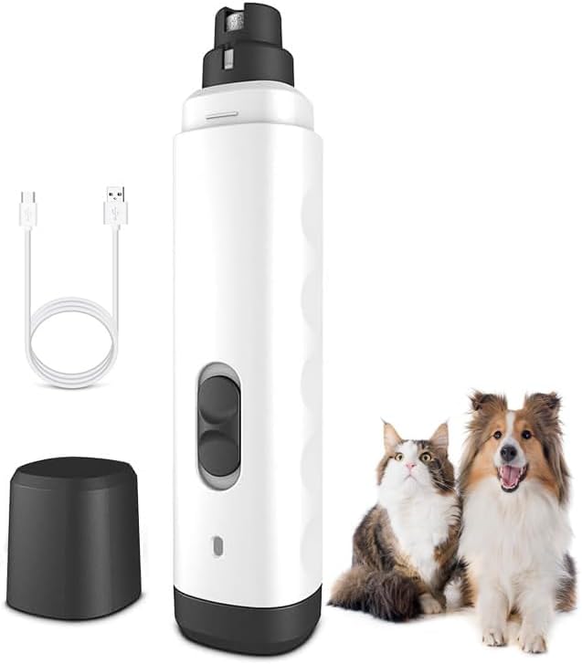 Silent Groom Pro Nail Grinder, 2025 New Dog Nail Trimmer, Rechargeable Pet Nail Grinder, Quick Dog Nail Trimmers, Pet Paws Grooming Smoothing Tool for Dogs and Cats