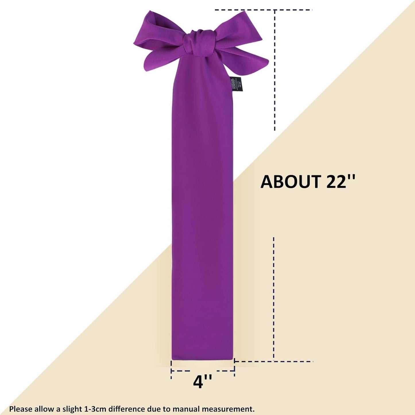 Harrison Howard Breathable Horse Tail Guard, Slip On Design, 2 Strand Straps, 22" Length, Purple