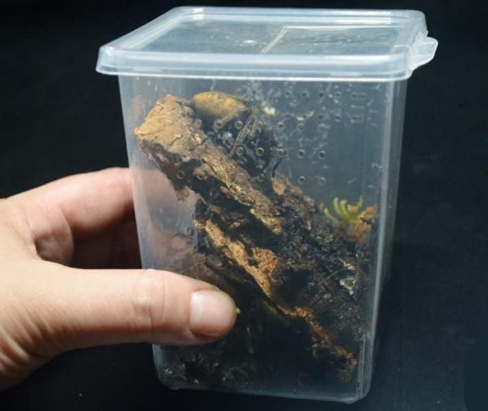 Small Reptile breeding Box Spider Terrarium freeding Box for arboreal Tarantula Scorpion Sling Lizards Mantis Jumping Spider Snail Insect Isopods Terrariums Breeding Box (4high+4small)
