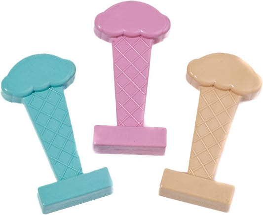 Bullibone Brusher: Dog Teeth Cleaning Brushing Toothbrush Stick - Long Lasting Nylon Peppermint Chew Toy for Dog Oral Care and Dental Health for Small Dogs and Puppies (Small, Ice Cream)