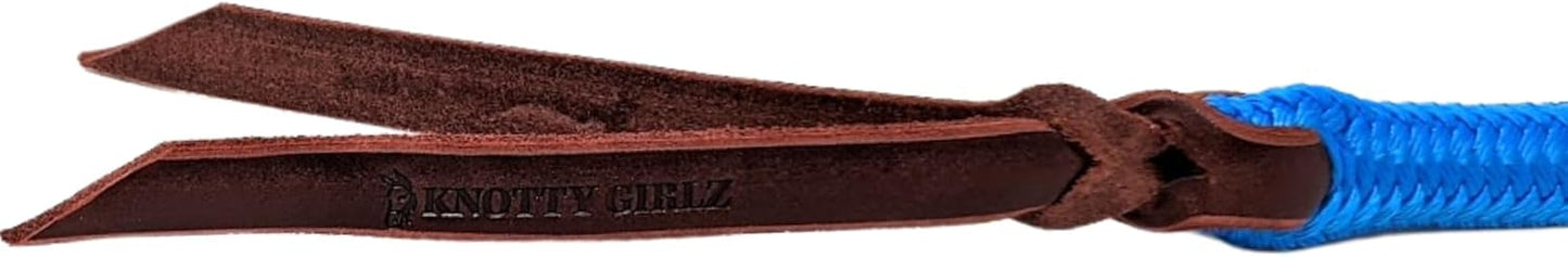 22' Long Line with SS O Ring and Carabiner (Black with Beige)