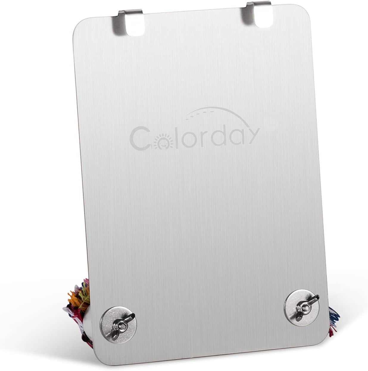 Colorday 9" Bird Mirror with Rope Perch, Bird Swing, Parrot Cage Toys for Parakeet African Grey Conure Cockatiel Lovebird Finch Canarie, Large