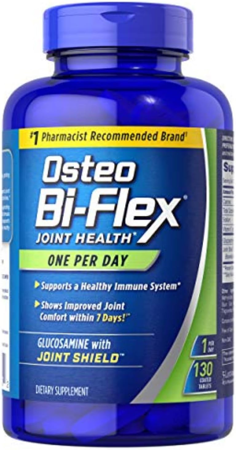 Osteo Bi-Flex Glucosamine with Vitamin D, One Per Day By Osteo Bi-flex, Joint Health,130 Coated Tablets, 130 Count