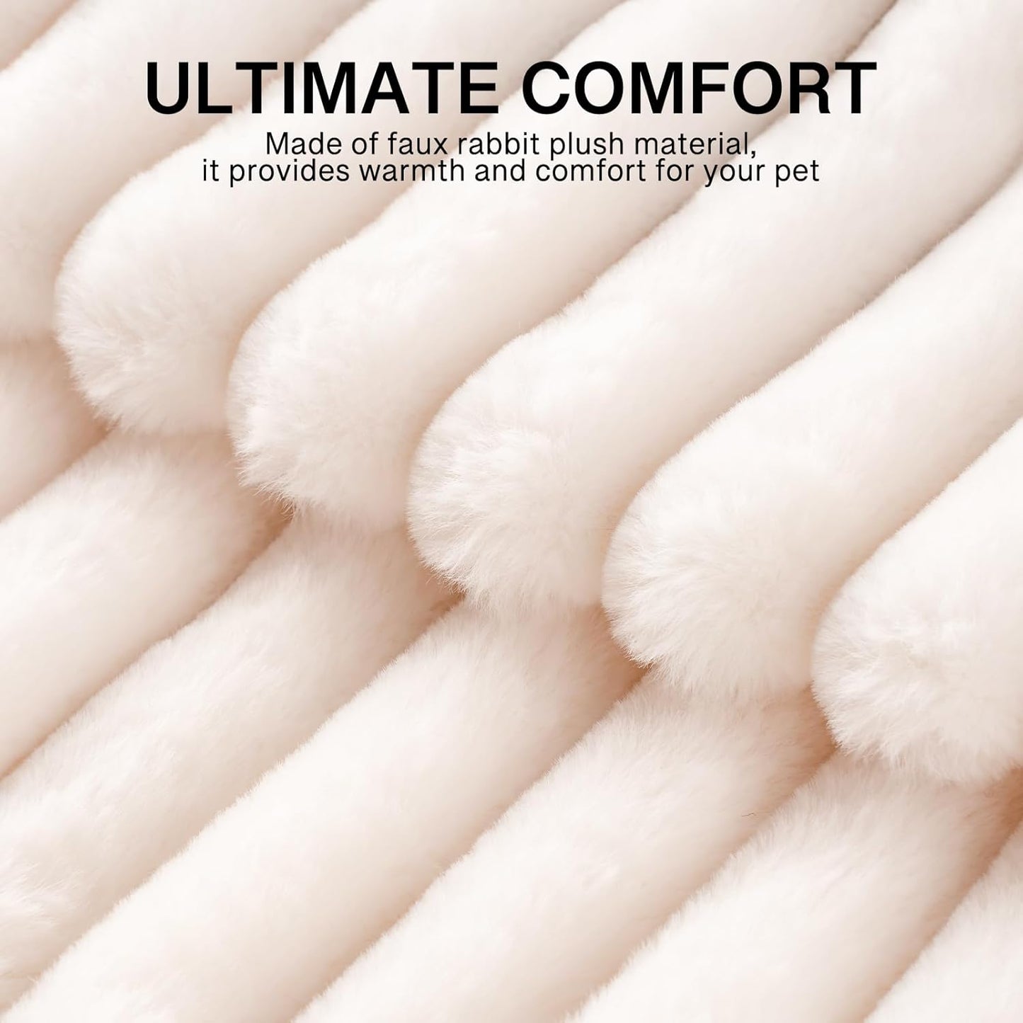 MEWOOFUN Cat Beds for Indoor Cats, Washable Dog Bed for Small Dogs, Round Pet Bed for Puppy and Kitten with Anti-Slip Bottom (Beige, 20"x20"x8")