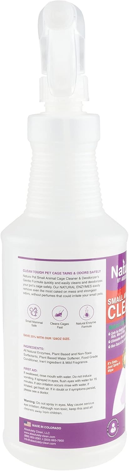 Small Animal Cage Cleaner (32oz Spray Bottle (Save 30%))