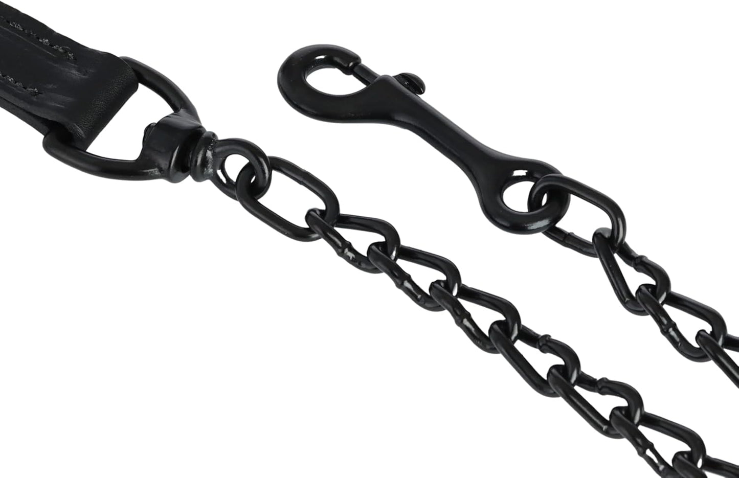 Weaver Livestock Leather Magic Show Cattle Halter, Adjustable, Modern Style Cow Calf Halter, Livestock Handling Equipment for Showing, Black