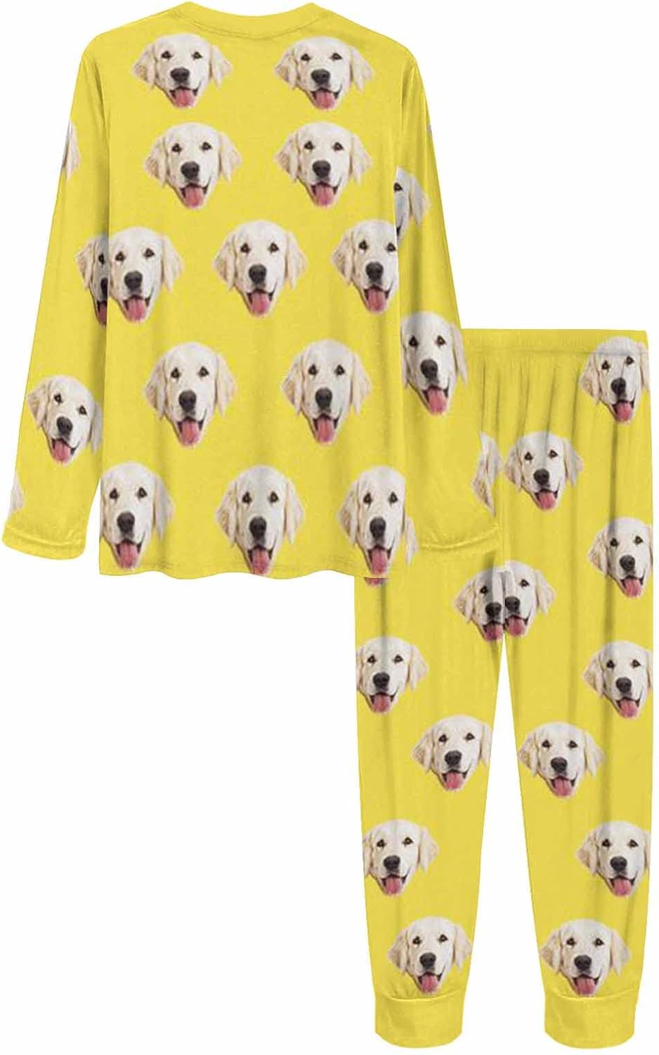 MyPupSocks Custom Face Pajamas Sets for Women, Personalized Photo Sleepwear XS-XXL