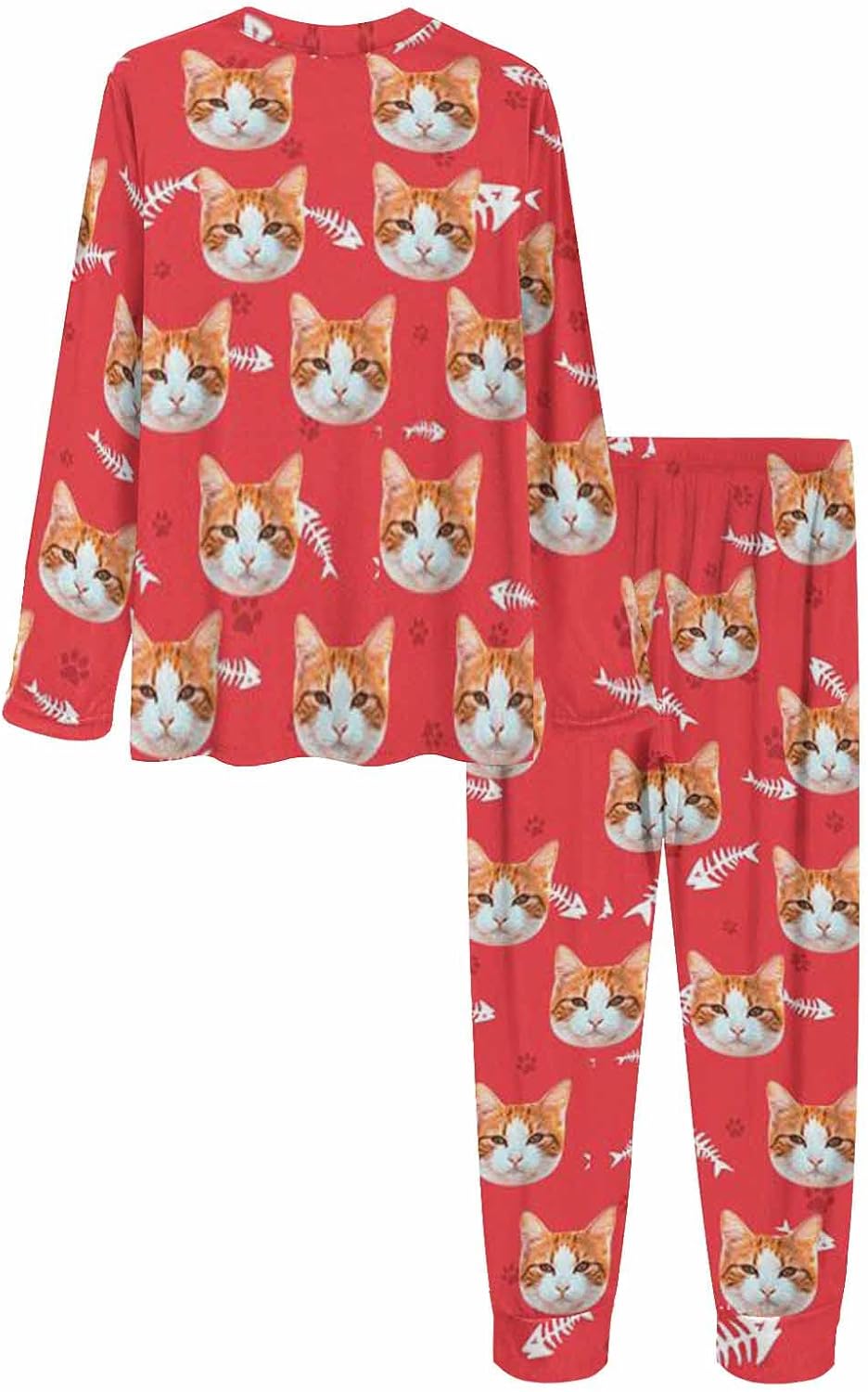 MyPupSocks Custom Face Pajamas Sets for Women, Personalized Photo Sleepwear XS-XXL