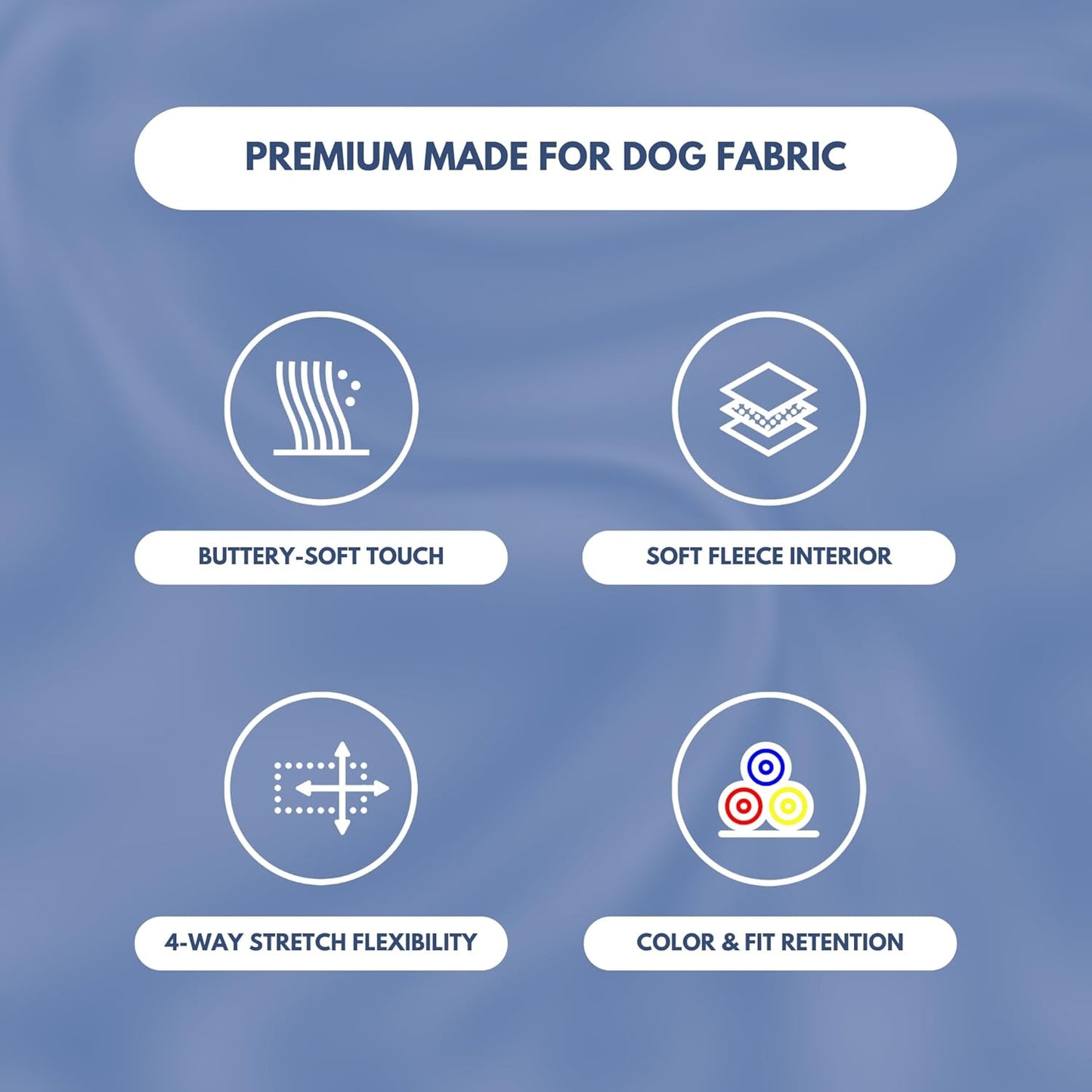 Spark Paws Dog Hoodie – Premium Dog Sweater for Small, Medium, and Large Dogs | Warm Outfits for French Bulldogs, Pitbull, Puppy, Winter Jacket Alternative - Slate Blue - 2XL