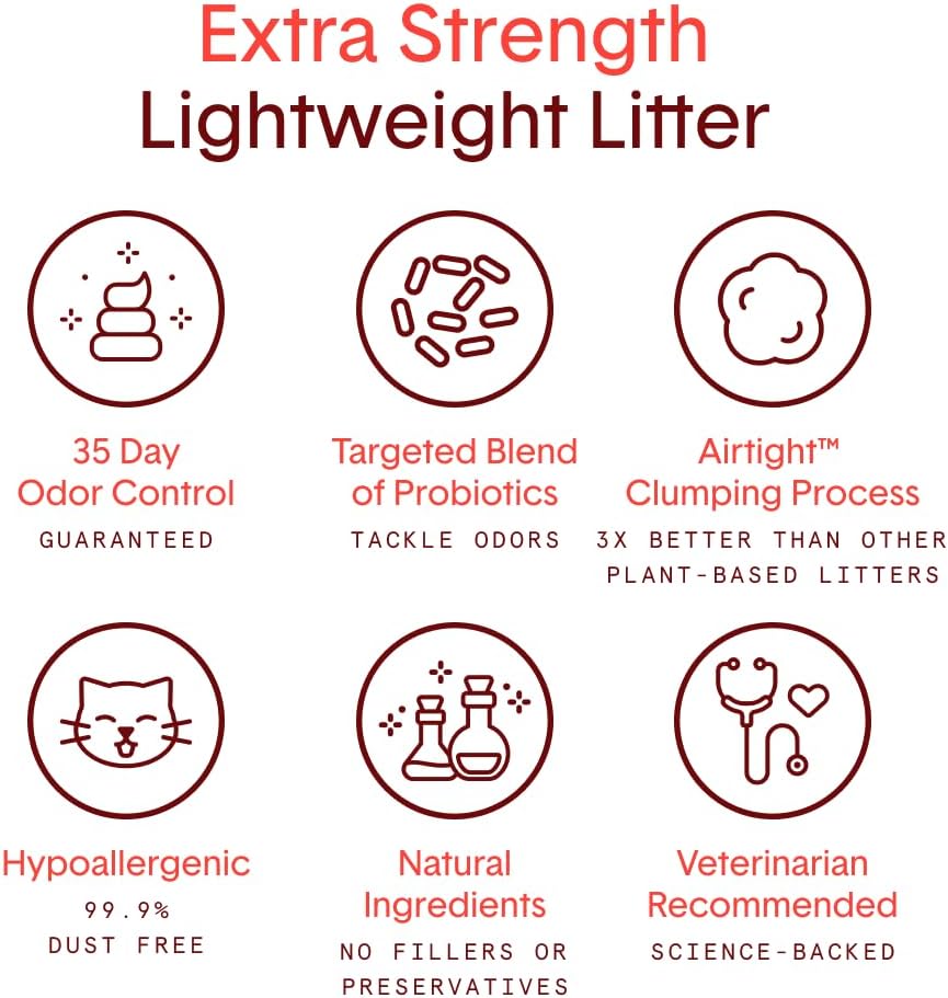 Boxie® Extra Strength Cat Litter, Lightweight 35-Day Odor Control, Clumping, 16.5lb