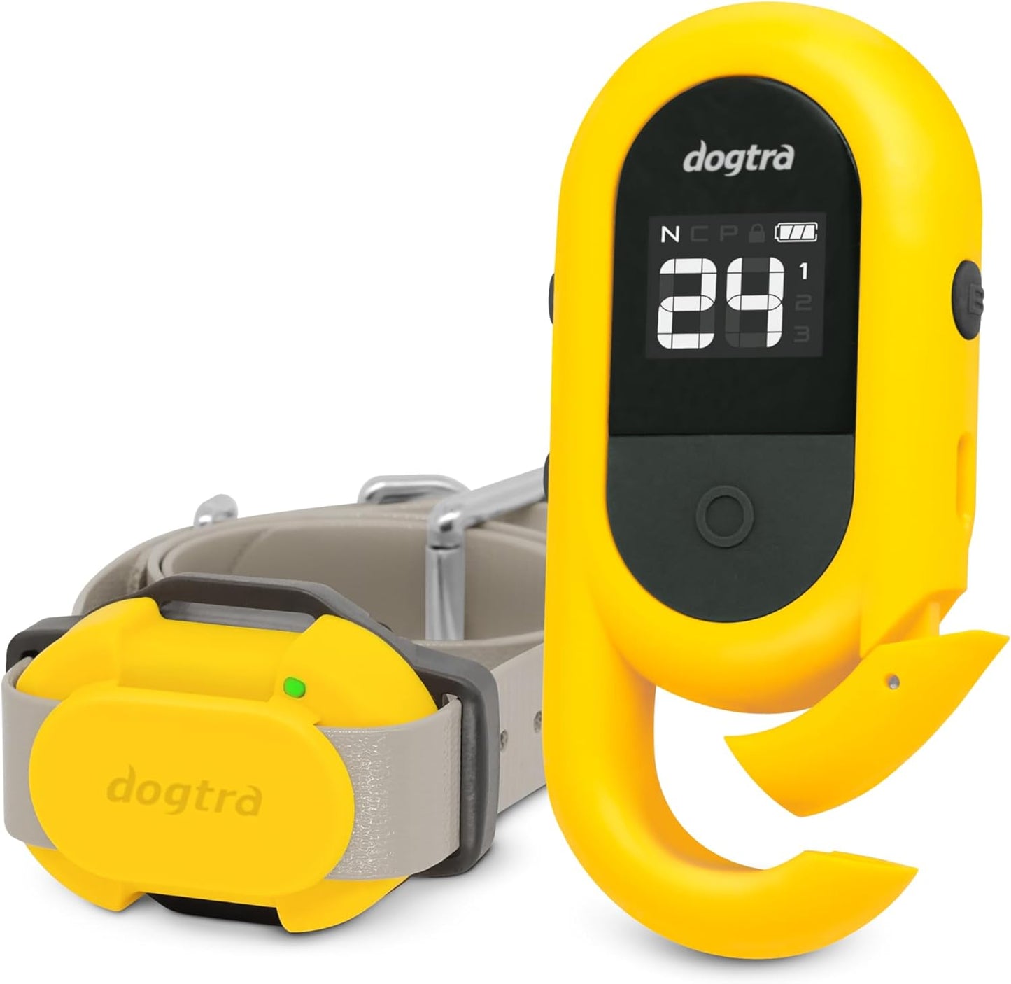 Dogtra CUE Yellow – E-Collar for Dogs Training Collar with Remote – Training Made Easy for Everyday Dog Owners – Gentle Vibration, Custom Boost, Waterproof, Rechargeable, 400-Yard Range System