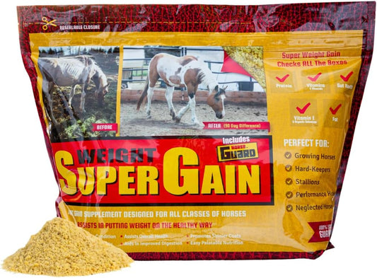 Super Weight Gain 24 lb, Equine Vitamin Mineral, Probiotic & Weight Gain Supplement