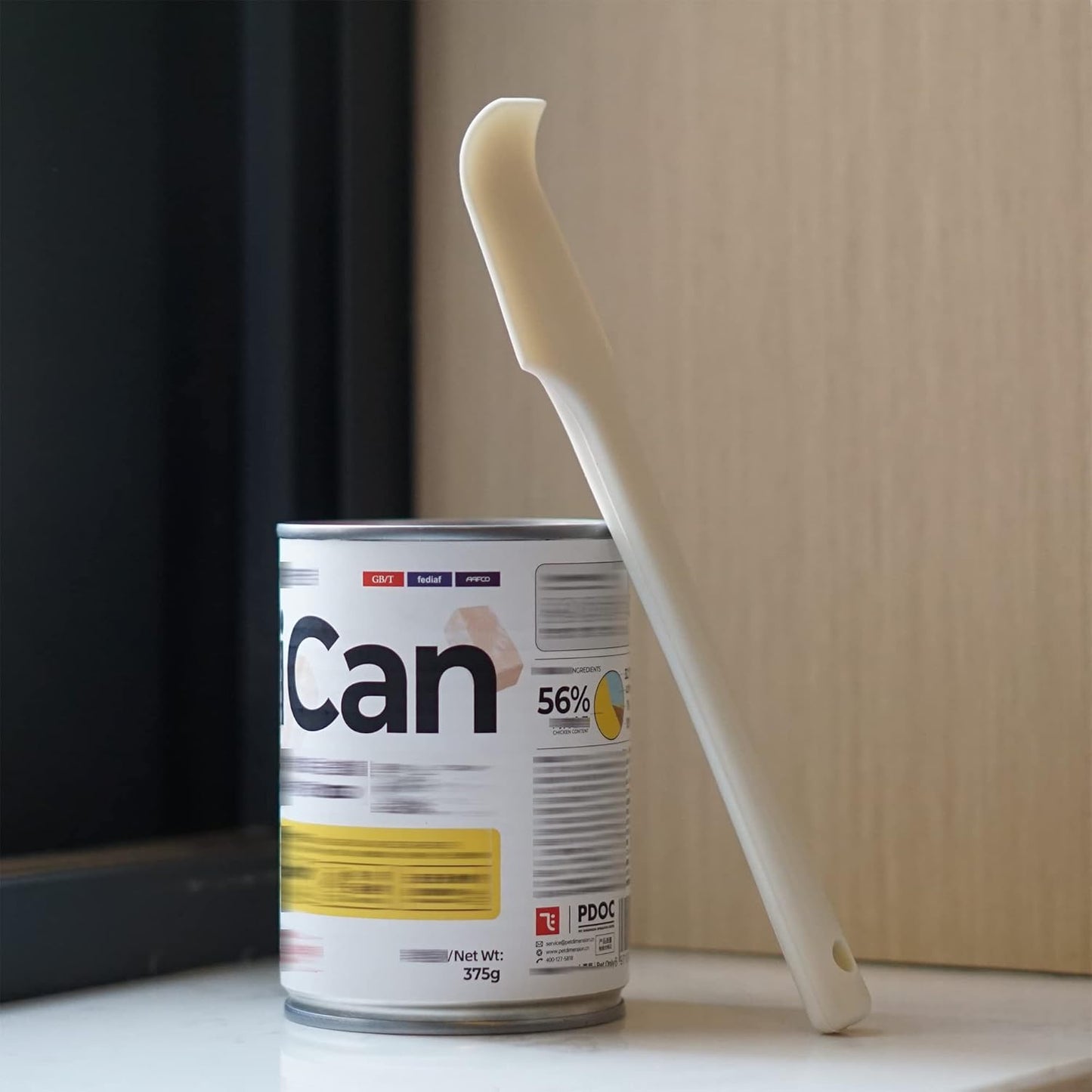 Meow&Woof Cat Wet Food Spoon, Mini Spatula for Pet Canned Food, BPA Free Silicone Can Spoons for Animal Feeding, Small Jars Spatulas, Easy Clean Scraper for Dog Food Cans-White