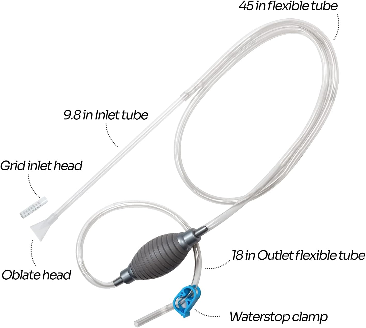 REPTIZOO 15 Gallon Full Glass Reptile Terrarium 12" x 12" x 24" Knock-Down Glass Tank and Siphon Gravel Cleaner Set, Small Habitat for Reptile Chameleon, Tree Frogs, Arboreal Geckos,Lizard