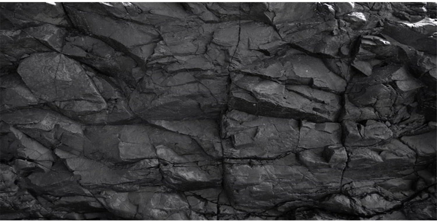 AWERT 48x18 inches Stone Aquarium Background Rock Fish Tank Background Rocky Terrarium Background Polyester Background