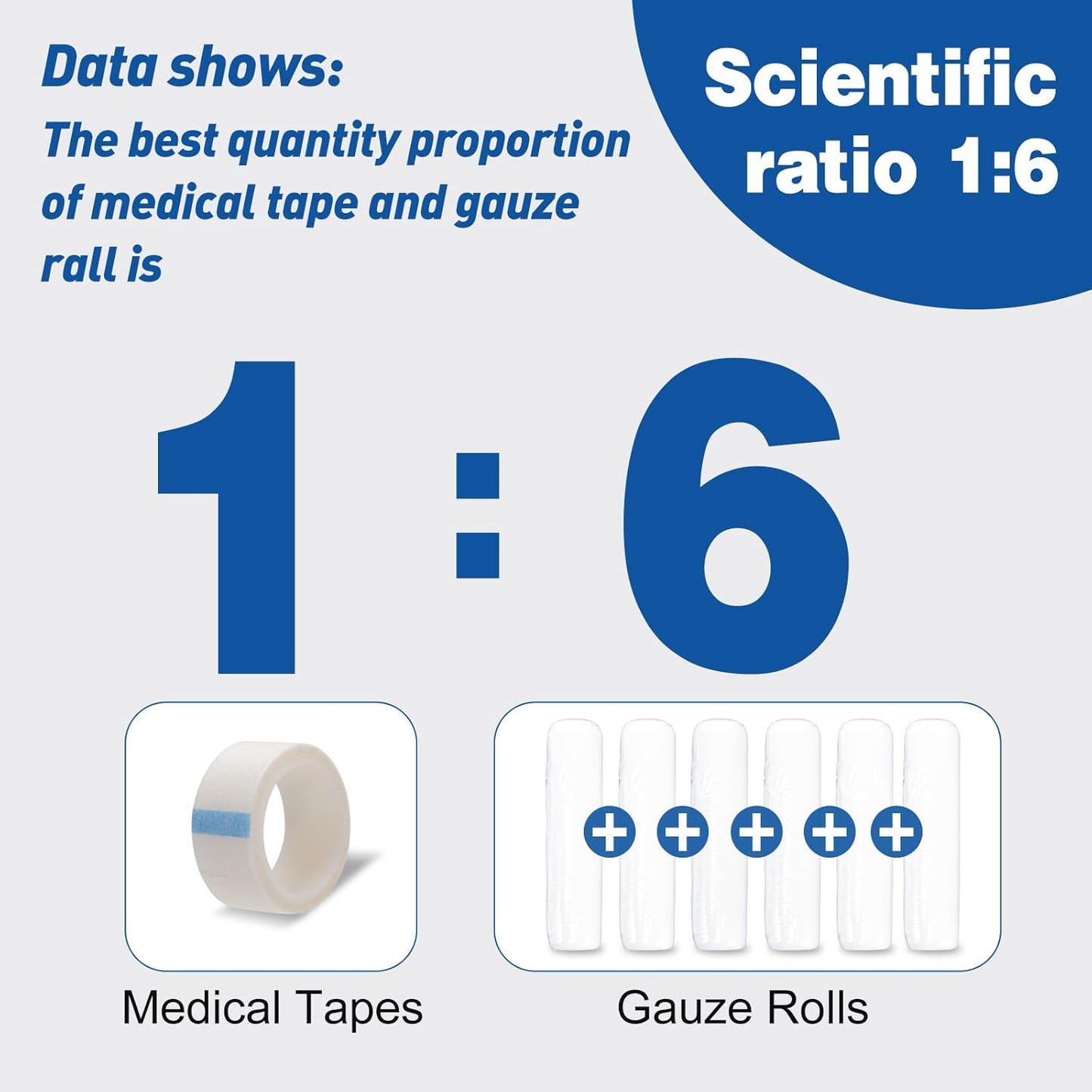 AZEN 12 Pack Gauze Rolls Bandages, 4 in x 4.1 Yards, Premium Medical Supplies & First Aid Supplies, Bandage Wrap Vet Wrap, Mummy Wraps