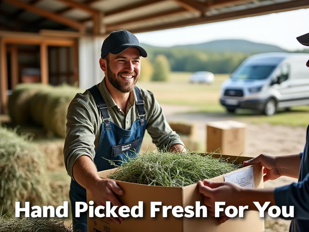 Blue Mountain Hay | Fresh Timothy Hay (5 Pounds) | Great for All Ages | High-Altitude Hay Pet Food for Rabbits, Guinea Pigs, Chinchillas, Hamsters, and Other Small Pets