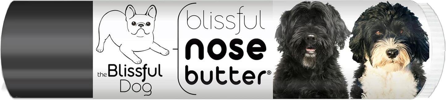 The Blissful Dog Portuguese Water Dog Nose Butter for Dry, Cracked Skin, Lick-Safe Dog Nose Balm with Moisturizing Shea Butter, Almond, Olive, and Essential Oils, Pet Supplies, Uncented, 0.15 oz.