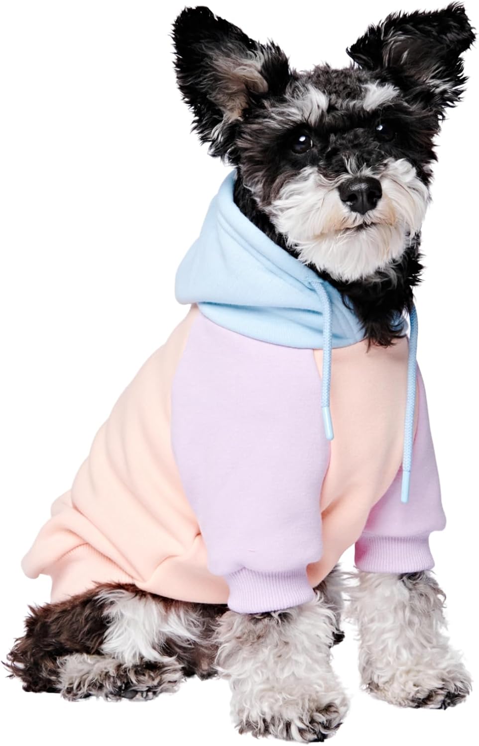 Spark Paws Dog Hoodie – Premium Dog Sweater for Small, Medium, and Large Dogs | Warm Outfits for French Bulldogs, Pitbull, Puppy, Winter Jacket Alternative - Cotton Candy - S