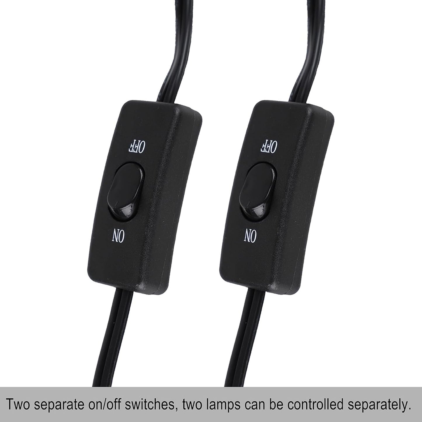 DXOPHIEX 15 inch Dual Reptile Light Fixture, Max 150W Reptile Heat Lamp with 2PCS 150W Ceramic Heat Emitter, Double Dome UVB Light Fixture for Terrarium and Tortoise Habitat