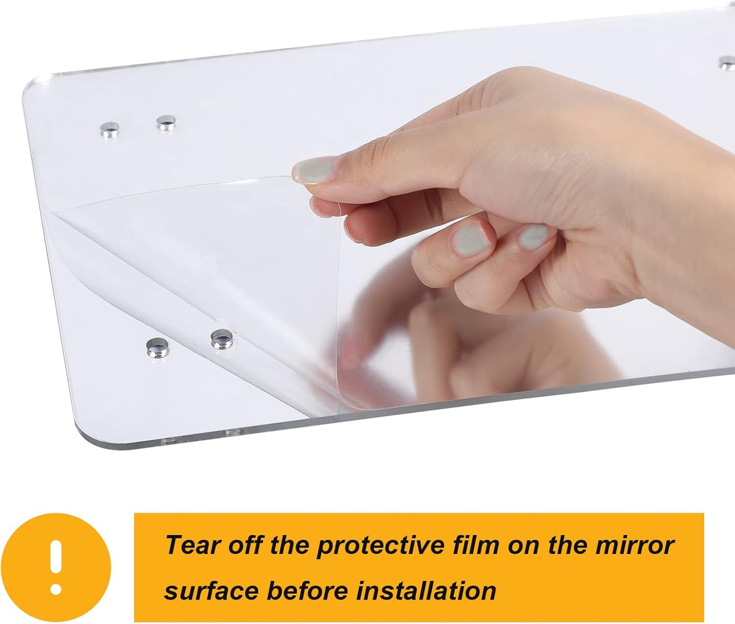 10.6" Bird Mirror with Rope Perch Bird Toys Swing, Comfy Perch for Greys Amazons Parakeet Cockatiel Conure Lovebirds Finch Canaries