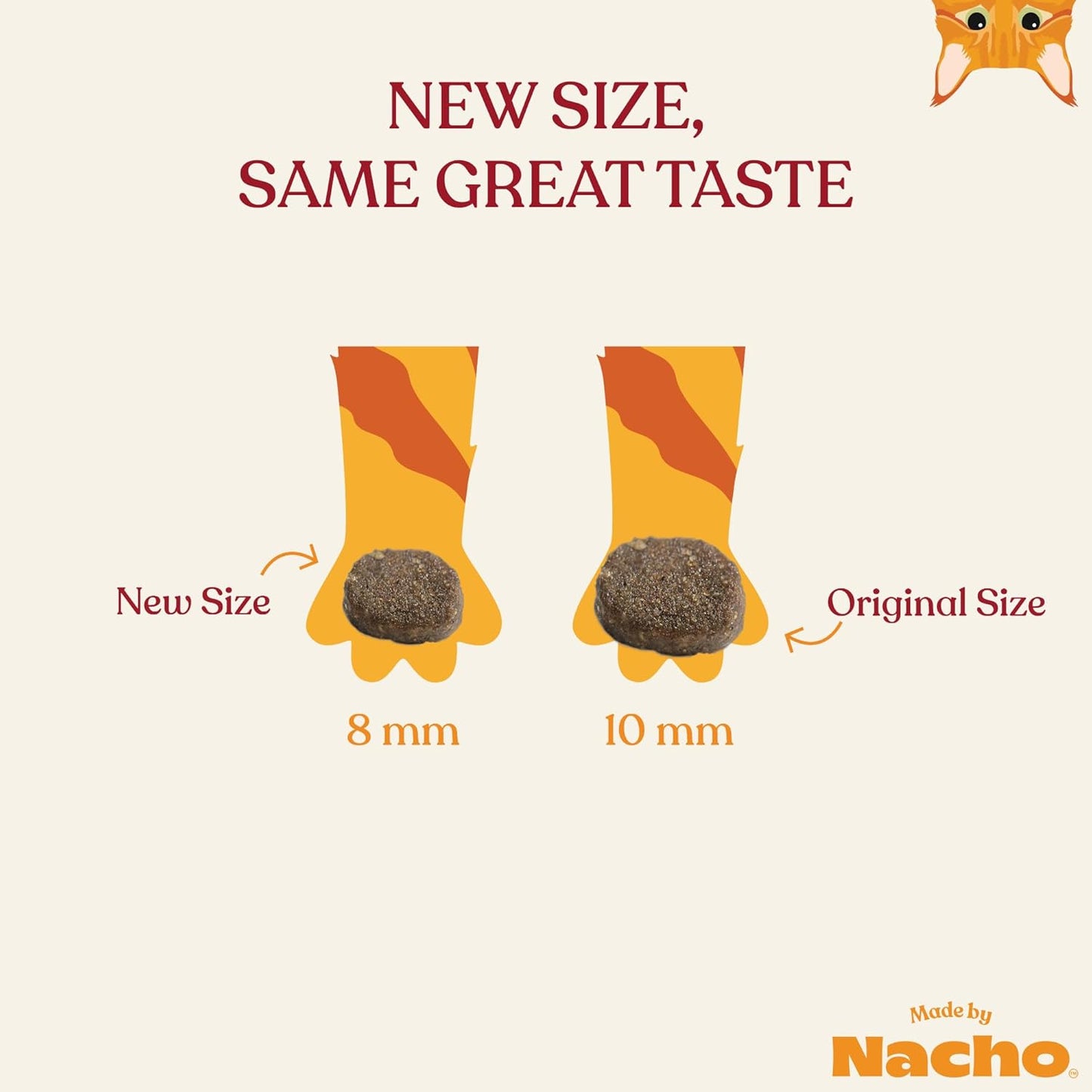 Made by Nacho Dry Cat Kibble 4lb Bag, High Protein and Grain-Friendly Premium Cat Food, Cage-Free Chicken & Pumpkin Recipe, Infused with Bone Broth for Hydration, Limited Ingredients, Single Bag