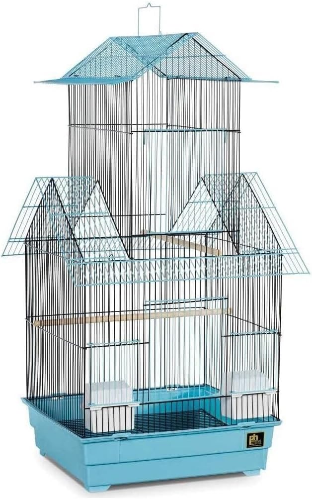Prevue Hendryx Beijing Bird Cage, Blue and Black, 1/2" (SP41730-1)