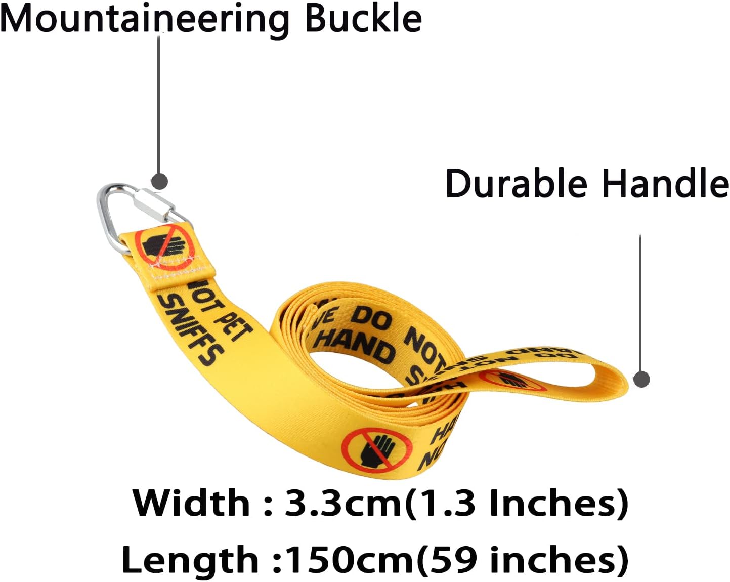 Funny Dog Leash Do Not Pet No Hand Sniffs Dog Leash Walking Training Dog Leashes Dog Owner Pet Lover Gift (Hand Sniffs)