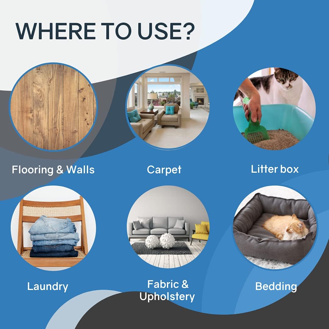 THORNELL Cat Odor-Off Concentrate Pet Smell Odor Eliminator – Cat Odor Eliminator Concentrate for Pet Urine Odor, Tomcat Spray for Cat Urine Smell, Feces on Carpet & Litter Boxes – 16oz